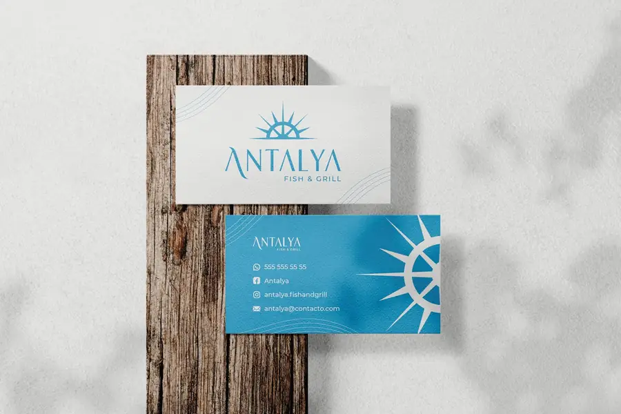 Antalya Fish & Grill: Tarjetas de presentación
