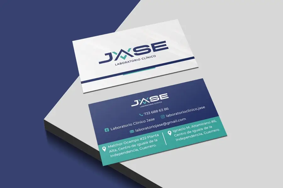JASE Laboratorio Clínico: Tarjetas de presentación