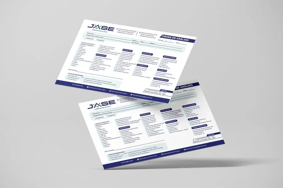 JASE Laboratorio Clínico: Solicitud de estudios