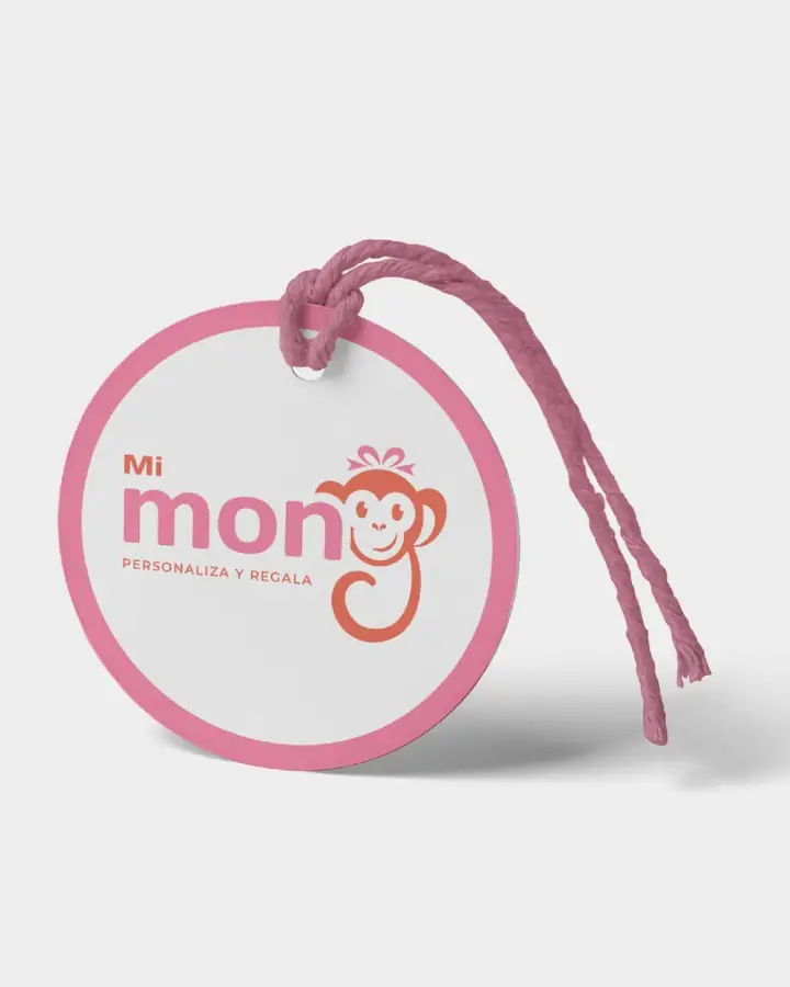 Mi Mono: Etiqueta circular