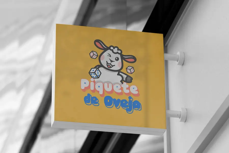 Piquete de Oveja: Letrero colgante