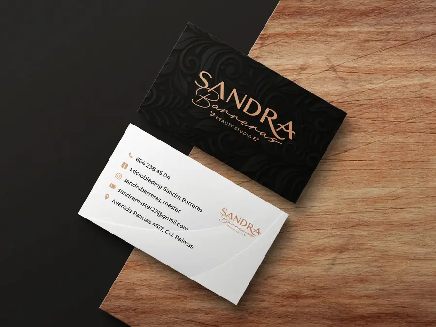 Sandra Barreras Beauty Studio: Tarjetas de presentación