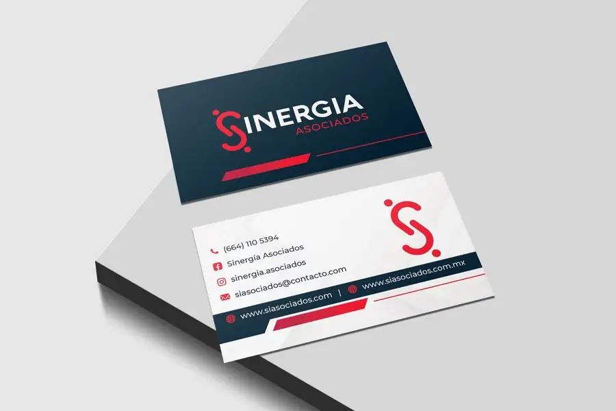 Sinergia Asociados: Tarjetas de presentación